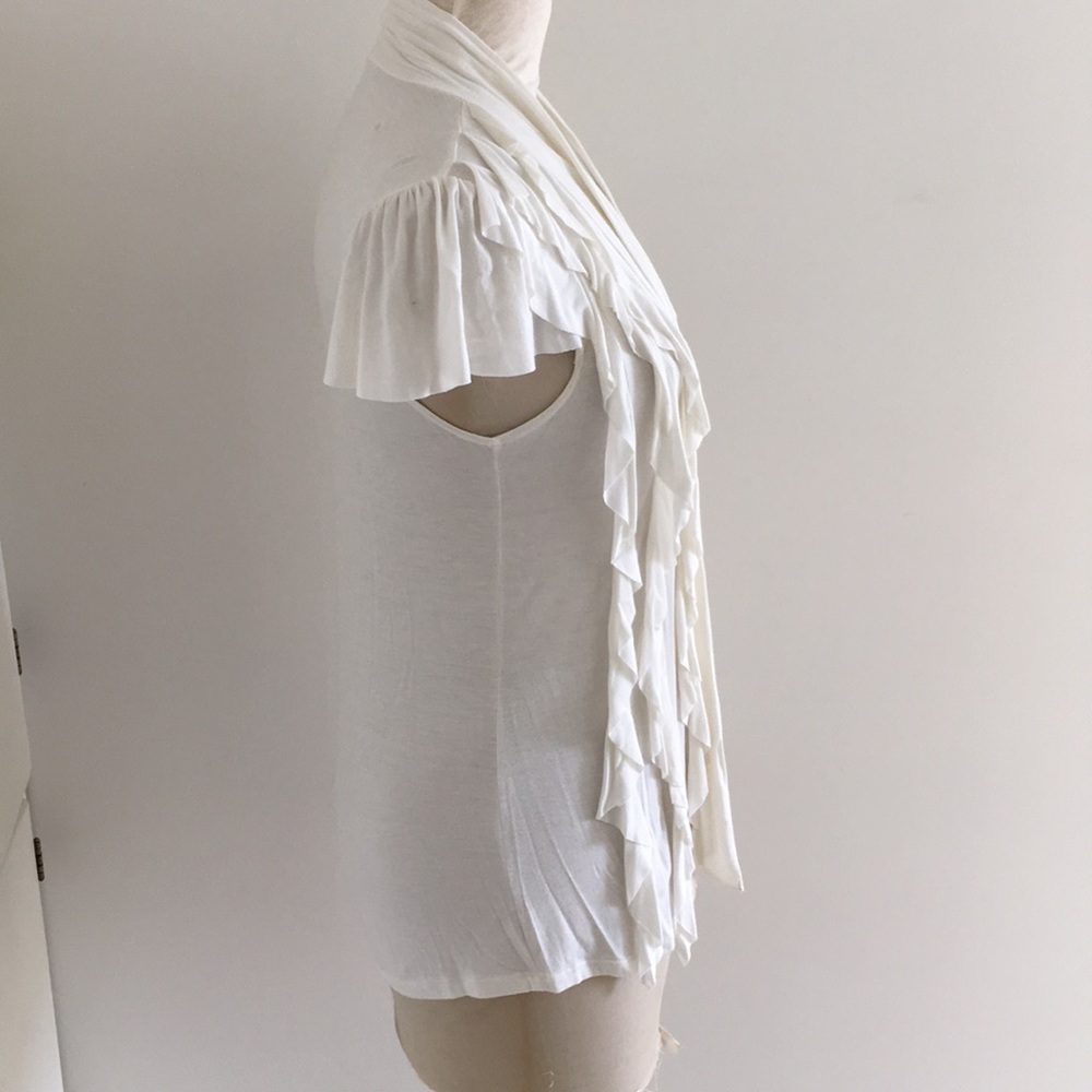 Ivory Ruffle Vest - Picture 6 of 8